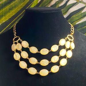VTG| Gold-tone Pearl Iridescent Layered Necklace ✨